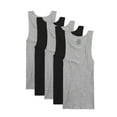 thumbnail image 3 of Men's Classic Black and Gray A-Shirts, 5 Pack, 3 of 6