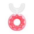 thumbnail image 2 of Cepillo de dientes en forma de U Zulema para niñas cabeza suave Rosa 2-6 años, 2 of 8