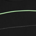 thumbnail image 4 of vdgthytj Sports Bra for Women Wireless Crewneck Striped Ribbed Underwear Support Push-Up Gym Workout Racerback Bras(Medium,Black), 4 of 6