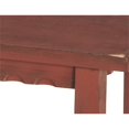 thumbnail image 3 of Alaterre Meuble Cottage de Campagne Table d'Appoint à 2 Étagères Finition Antique Rouge, 3 of 6