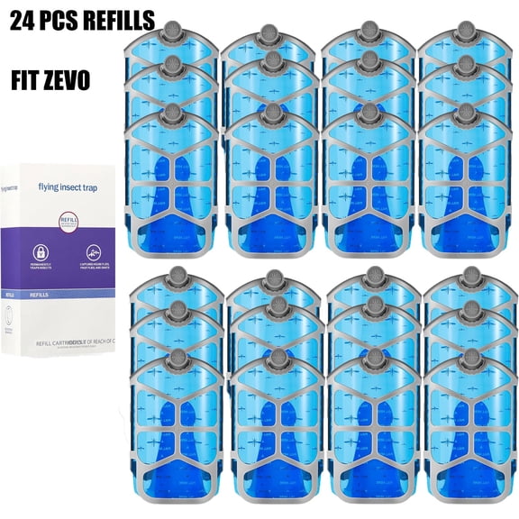 24pack Replacement Cartridges for Indoor Gnat and Fly Traps