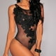 thumbnail image 3 of Gibobby Ropa sexy de mujer para sexo Lencería Sexy para Mujer Baby Doll Mujer Sexy Color Negro Mono Sensual y Elegante Fina Lenceria para Dama(Negro, CH), 3 of 4