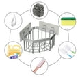 thumbnail image 3 of DODAMOUR Sponge Holder for Kitchen Sink Corner, Stainless Steel Sink Caddy Organizer, Dish Cloth Hanger Sponge Holder for Bathroom, 3 of 8