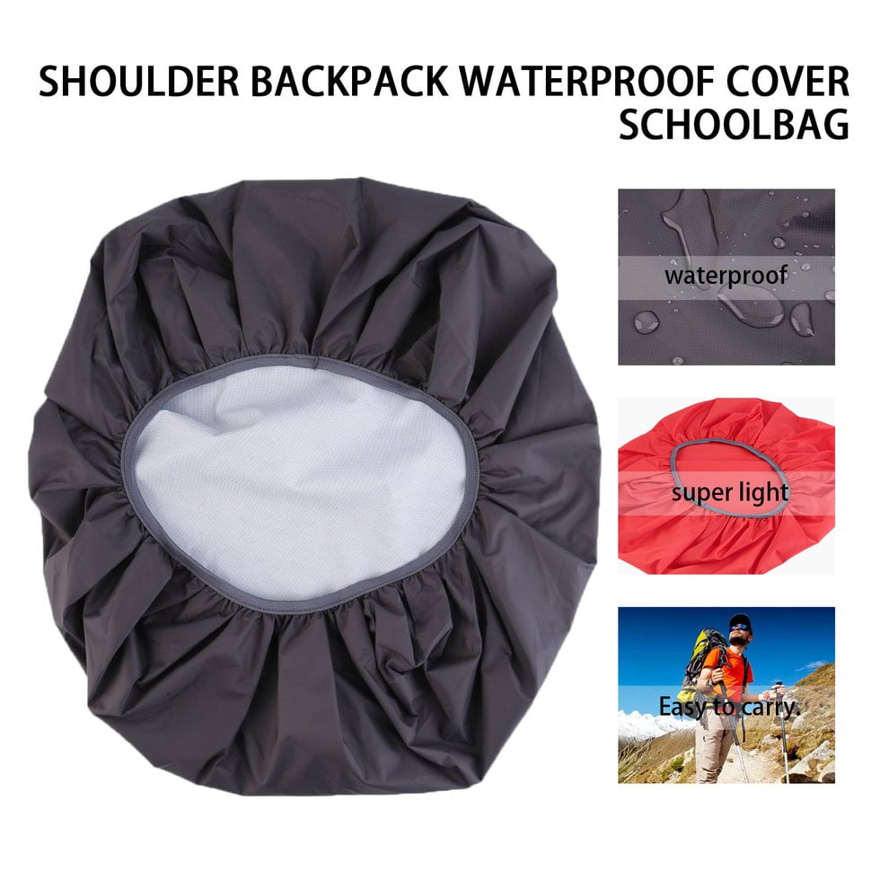Red/Black Nylon Waterproof and Dustproof Ultra-Light & Adjustable Travel Camping Backpack Rucksack Dust Rain Cover 30-40L 