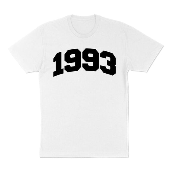 1993 College Style Shirt Unisex Large White