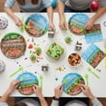 thumbnail image 5 of Jestar 96 Pcs Pixel Miner Crafting Party Supplies Plates Forks Napkins for 24 Guests, Video Game Theme Birthday Party Decoration, 5 of 10