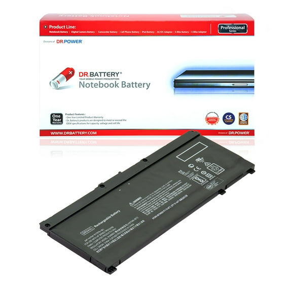 DR. BATTERY - Replacement for HP Omen 15-ce002nk / 15-ce002no / 15-ce002ns / 15-ce002tx / 15-ce003nm / 15-ce003ns / 917678-2B1 / 917724-855 / HSTNN-DB7W / HSTNN-IB7Z / SR04XL / TPN-Q193