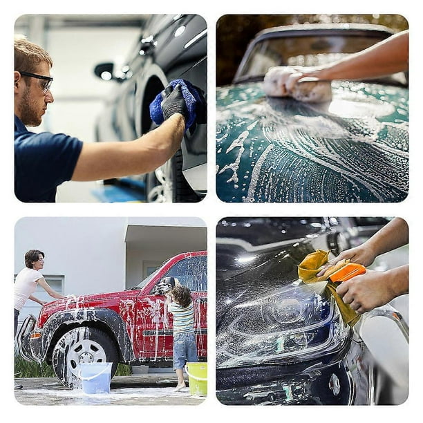 9pcs Car Wash Cleaning Kits Cleaning Gloves/Towels/Rags/Applicator Pad/Sponges/Wheel Brushes for Car Washing
