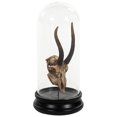 thumbnail image 2 of Wall Decor Art Gazelle Skull Animal Polished Nickel Glass Poly Resin Silver, 2 of 2