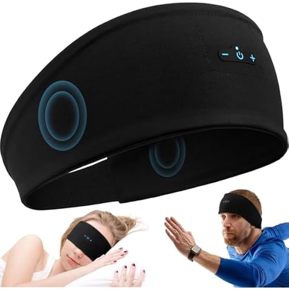 Sleep Headphones Bluetooth 5.2 Headband, Sleeping Headphones for Side Sleeper, 13H Playtime, Headband Headphones for Workout,Running,Yoga