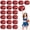 Black+Red+Silver, variant on Pom Poms Cheer 18 Pcs with Handle, Cheerleading Handheld Squad Pompoms for Sports Team Spirit Games Dance Party Adults