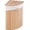 Natural, variant on Yuanmin Corner Bamboo Laundry Hamper with Lid and Removable Liner, Washing Clothes Basket Storage Bin with Handle, Suitable for Bedroom, Bathroom, Laundry, Bamboo