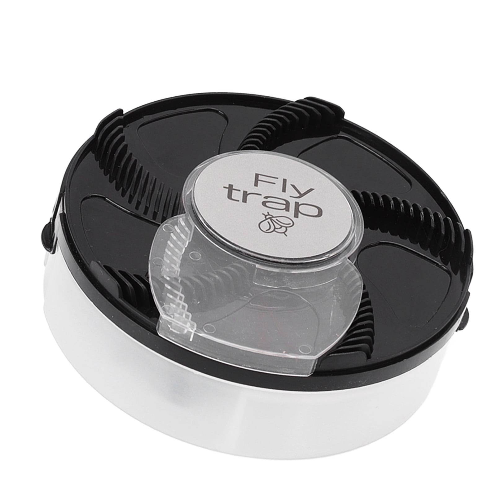 Riousery Electric Fly Trap Indoor Home Fly Catcher Automatic Rotating Mosquito Catcher Bug Zapper with Trapping Bait for Kitchen Bedroom Black 6.3 inches / 16.0 cm