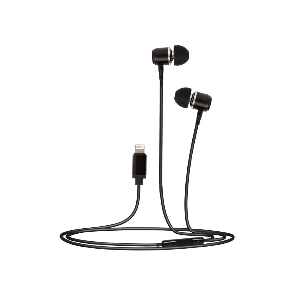 Retrak Helix MFi Lightning Earbuds Black Wired Headphones and Earphones