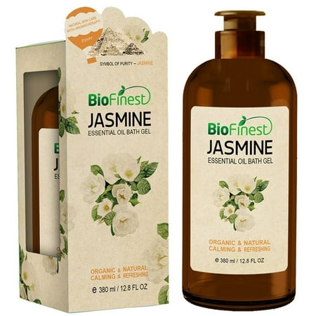 Biofinest Jasmine Essential Oil Shower Gel - Premium Grade - Best For Deep Cleansing and Dry Skins - Refreshing and Moisturizing - For All Skin (380ml /12.8