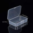 thumbnail image 3 of 8 Pack 6x3.5x0.8 Inch Rectangle Clear Plastic Storage Box with Double Hinged Lids, 3 of 9