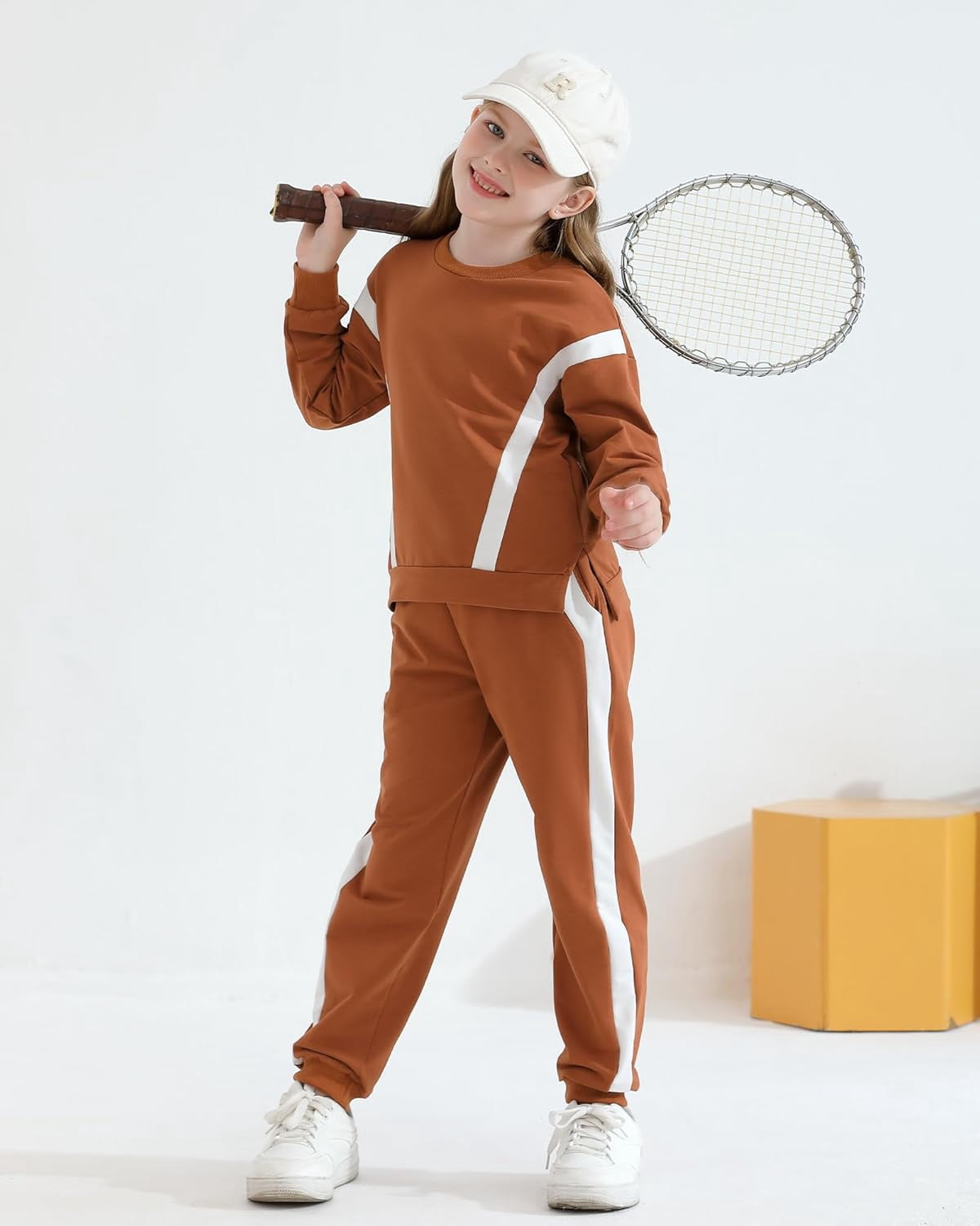 SANMIO Toddler Girl Clothes 2 Piece Outfits Fashion Sweatshirts+Sweatpants Long Sleeve Tracksuit Clothing Set Size 3-8Y