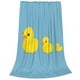 thumbnail image 2 of Balery Cute Ducky Manta de Felpa Suave y Acogedora – Cobija de Franela Aterciopelada para Cama, Lavable y Cálida para Sofá, Mascotas, Transpirable-50"x40", 2 of 7