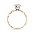 thumbnail image 4 of AFFY Hidden Halo Engagement Ring for Women, 1.50 Carat (ctw) Oval and Round Cut Lab Grown Diamond Solitaire Ring In 10K Solid Rose Gold F-G, VS-SI Quality Gifts For Her Ring Size-8, 4 of 6