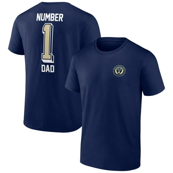 Men's Navy Philadelphia Union Number One Dad T-Shirt