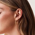 thumbnail image 2 of Twisted Rope Hoop Earrings gold, 2 of 4