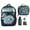 Blue, variant on Beyblade Burst Spinner Tops Backpack Lunch Bag Water Bottle 5 PC Mega Set