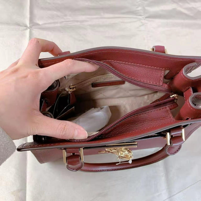 Michael Kors Hamilton Small Satchel Shoulder Leather Bag