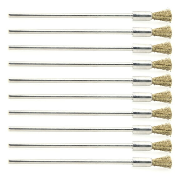 YIEMEEN Set of 10 Wire Brushes for Drill Wire Brush Bit Tool for Detail Cleanings