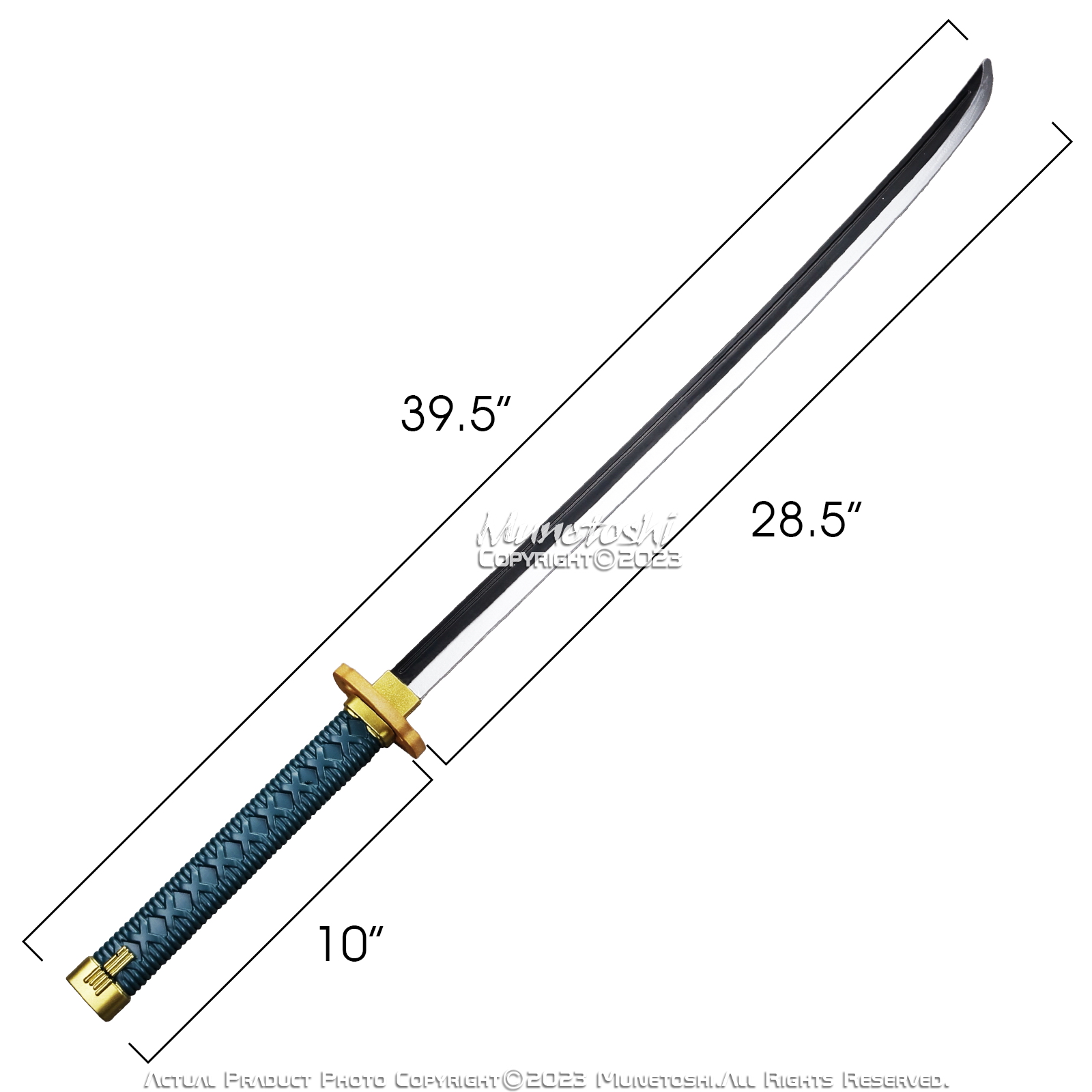 Munetoshi 39.5” FOAM Uchigatana Katana Samurai Sword Elden Fantasy Medieval Game