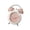 Pink, variant on ANXPTIME Battery Operated Analog Alarm Clock Silents No Ticking Clock Bedside Clocks