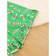thumbnail image 6 of WIBACKER Womens Christmas Lounge Sets Candy Cane Print Pocketed Knotted PJ Set Short Sleeve Xmas Top and Shorts, 6 of 11