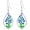 Orchid, variant on Scottish Thistle/Orchid Earrings 925 Sterling Silver Flower Dangle Dangling Drop Boho Earrings Jewelry Gifts for Women Mom