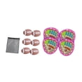 thumbnail image 4 of Juego de lanzar y atrapar pelotas para niños, juego de ocio para patio trasero exterior morado con rugby, 4 of 9