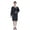 Black-90cm, variant on Full Sleeve Protective Workwears PU Leather Apron Spill Proof Easy Wipe Clean for Kitchen and Industrial Applications