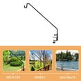thumbnail image 6 of Heavy Duty Deck Hook for Railing Adjustable Rail Pole for Bird Feeders Shepherd Hook Outdoor Plant Hanger Deck Shepherd Hook Heavy Duty Bird Feeder Pole Hanger, 6 of 11