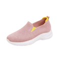 thumbnail image 3 of YOUYEDIAN Sneakers for Women Versatile Mesh Knit Round Toe Casual Soft Comfy Sneakers Fashion Slip On Stretch Walking Shoes, 3 of 5