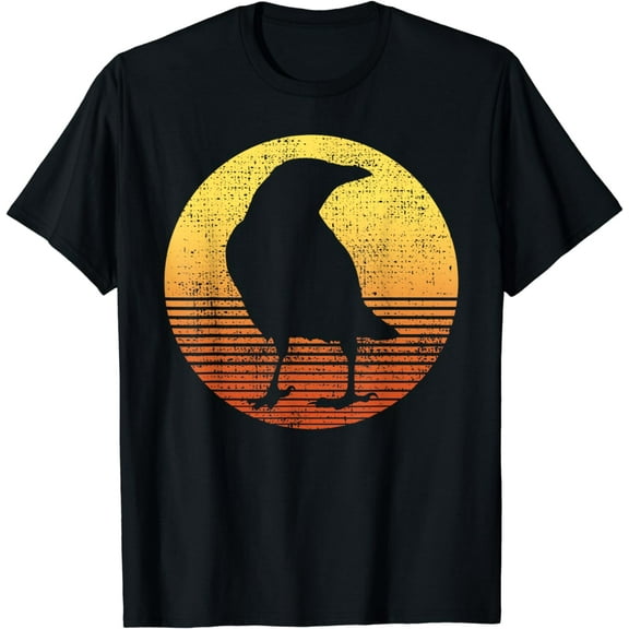 Crow Bird Lover Gift Raven Vintage T-Shirt