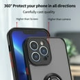thumbnail image 5 of for iPhone 16 Case with 360° Ring Holder, Shockproof Slim iPhone 16 Phone Case with Kickstand [Magnet Support Car Mount] Women Men Non-Slip Protective Cover Case,Armygreen, 5 of 7