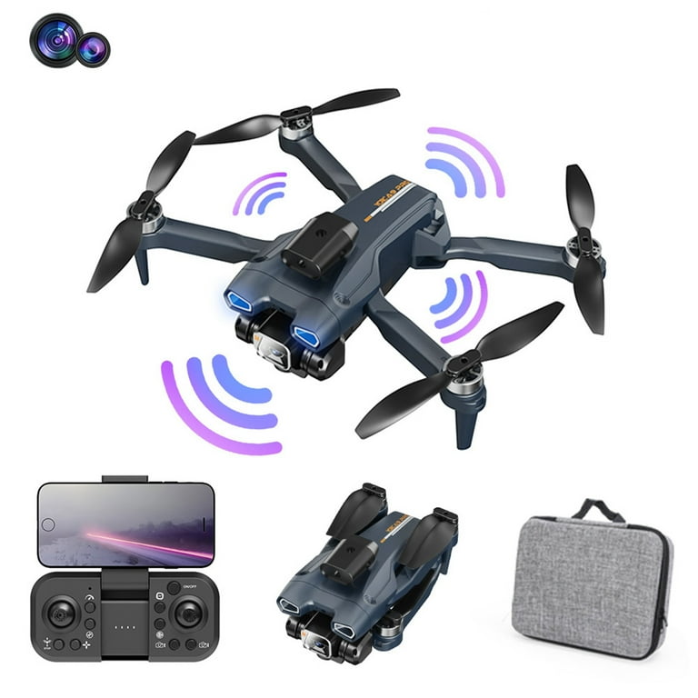 Drone with Camera for Adults, Aerial Photography Drone with 4K HD Three  Lens FPV Camera Drones for Kids 2.4 Wifi RC Foldable Drone Multirotors  Circle