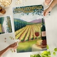 thumbnail image 2 of Lantern Press 1000 Piece Jigsaw Puzzle, Charlottesville, Virginia, Wine Country, Vineyard Scene, 2 of 5