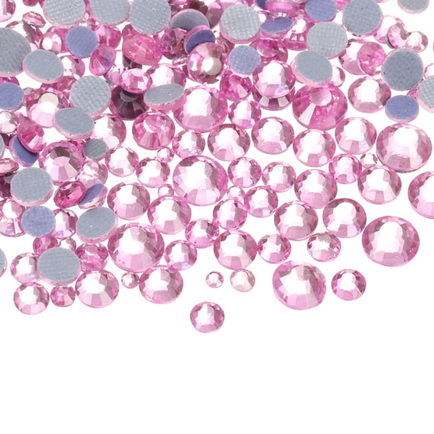 Beadsland 288 stuks strassteentjes met platte achterkant, kristallen strass voor nagels, lichtblauw, SS30 (6,3 - 6,5 mm