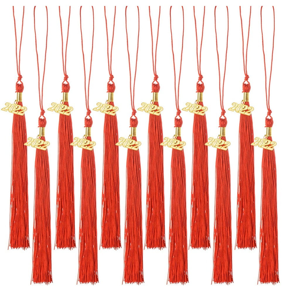 12 Pieces Graduation Tassel with 2022 Charm for Graduation Cap Charm