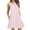 Pink, variant on AOOCHASLIY Ladies' Holiday Dress Women's Solid Simplic Dress Beach Deep V Neck Nightgown Dress with Pockets
