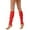 Red, variant on HNMKIU 80s 90s Retro Neon Ribbed Leg Warmers For Women Stylish Knitted Wool Sock Sleeves Fashion Accessories Red,One Size