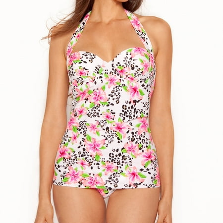 Smart and Sexy Women's Long Light Lined Convertible Swim Tankini