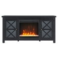 thumbnail image 4 of Evelyn&Zoe Colton Rectangular TV Stand with Crystal Fireplace for TV's up to 55", Charcoal Gray, 4 of 9