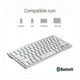 thumbnail image 3 of Teclado Qwerty Bluetooth Inalámbrico Español Latam Blanco, 3 of 3