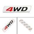 thumbnail image 1 of Metal Red 4WD Emblem Car Fender Trunk Tailgate Badge Decals Sticker 4WD 4X4 SUV, 1 of 14