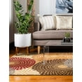 thumbnail image 5 of Unique Loom Barista Collection Area Rug - Java (6' 1" x 9' Rectangle Beige/Black), 5 of 7