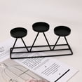 thumbnail image 3 of Triangle Geometric Candle Holder Candlesticks Table Wedding Dining Decorative, 3 of 4